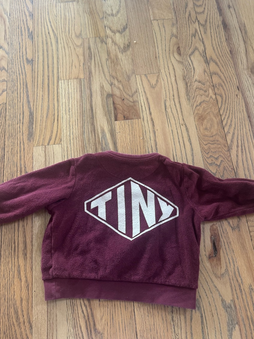 TinyCottons | terry sweatshirt maroon for boys or girls size 6